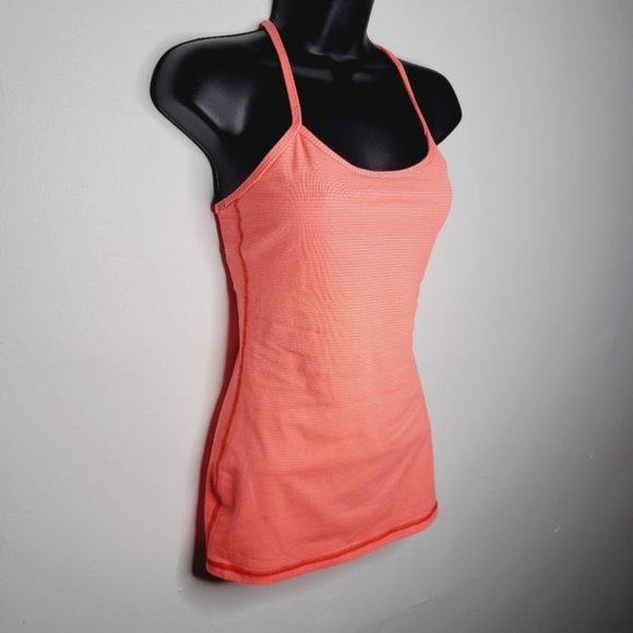 lululemon athletica Tops - SOLD Lululemon Power Y Tank - Very Light Striped Flare